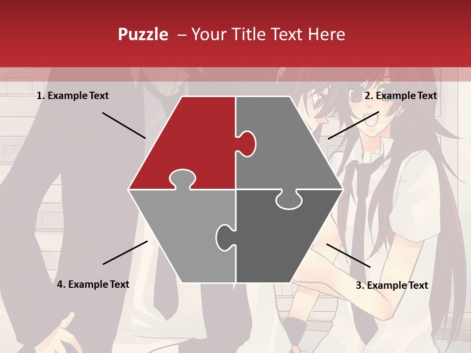 A Couple Of People Standing Next To Each Other PowerPoint Template
