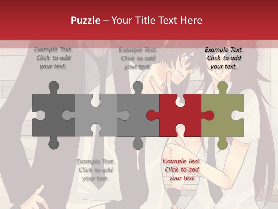 A Couple Of People Standing Next To Each Other PowerPoint Template
