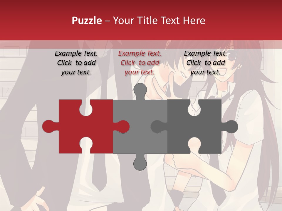 A Couple Of People Standing Next To Each Other PowerPoint Template