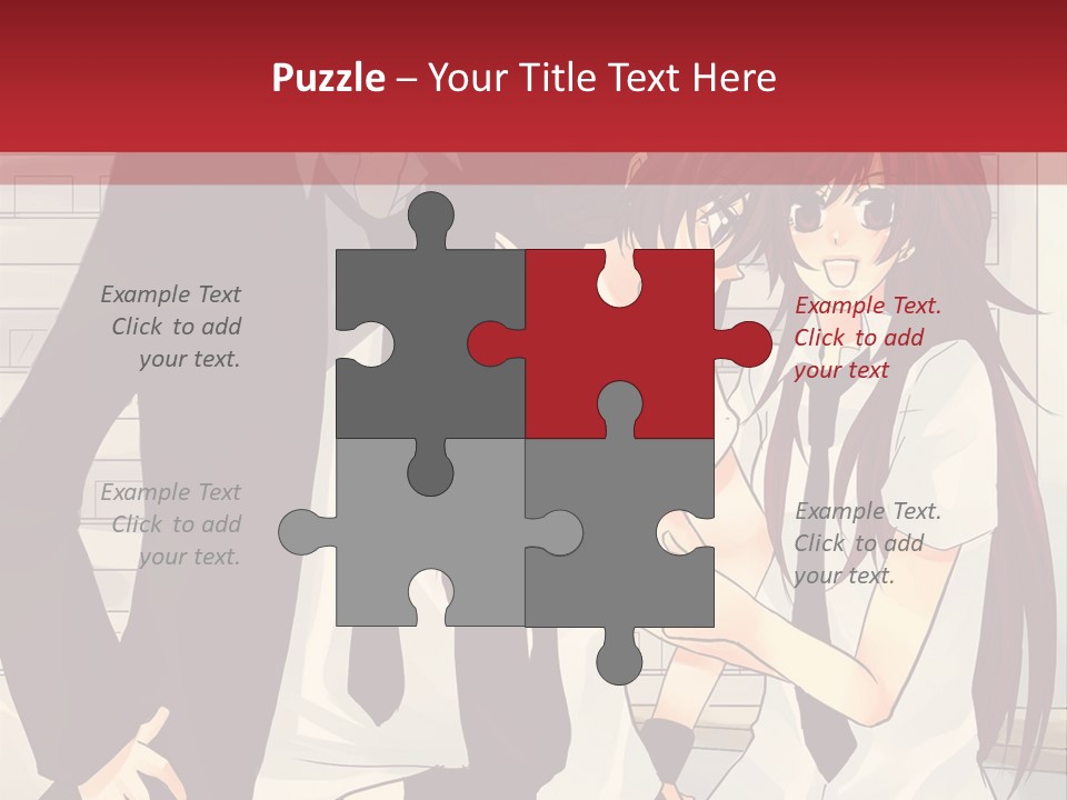 A Couple Of People Standing Next To Each Other PowerPoint Template