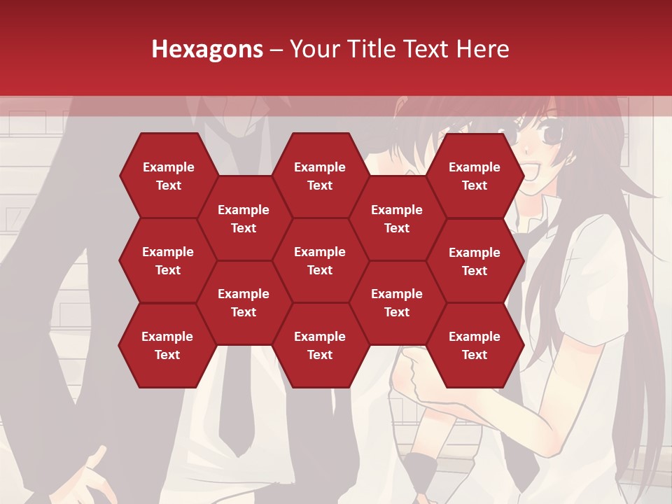 A Couple Of People Standing Next To Each Other PowerPoint Template