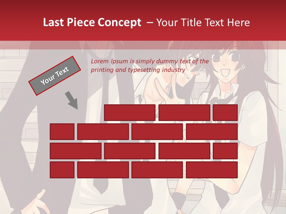 A Couple Of People Standing Next To Each Other PowerPoint Template