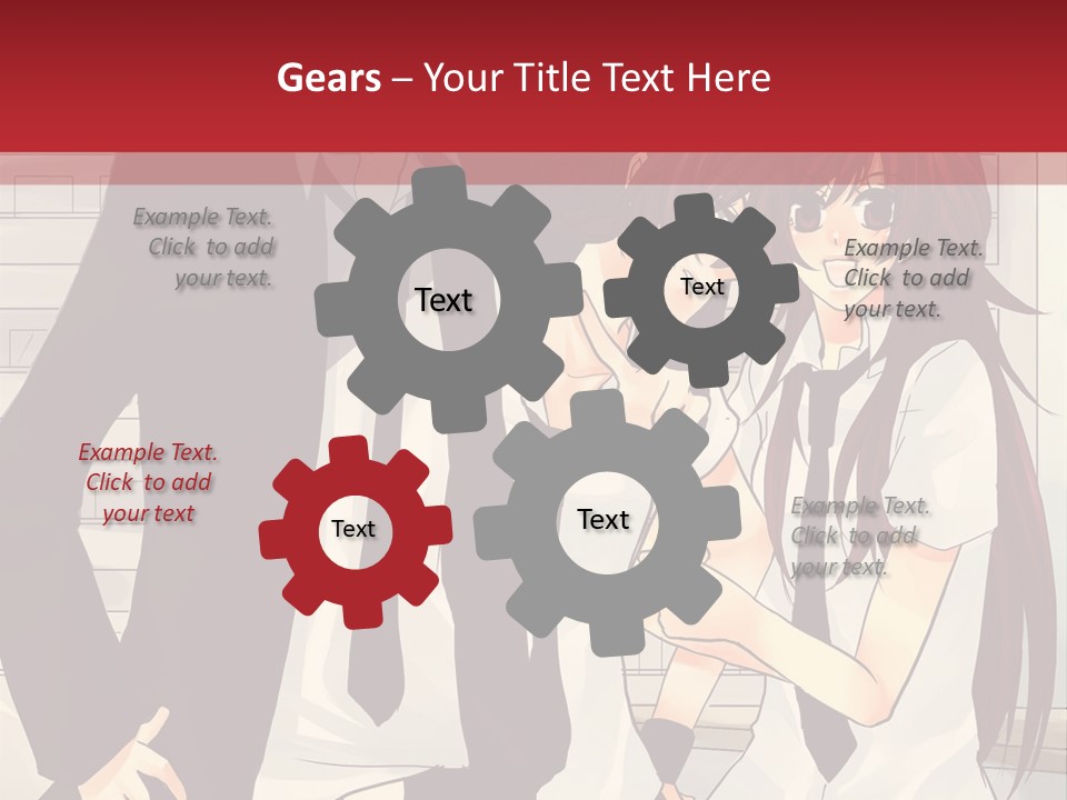 A Couple Of People Standing Next To Each Other PowerPoint Template