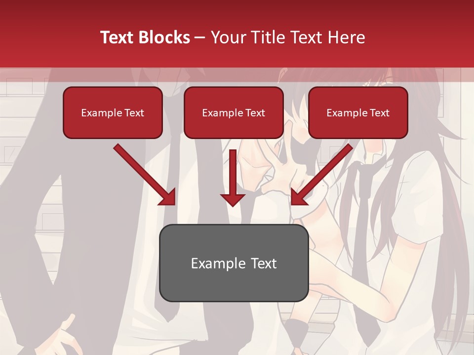 A Couple Of People Standing Next To Each Other PowerPoint Template