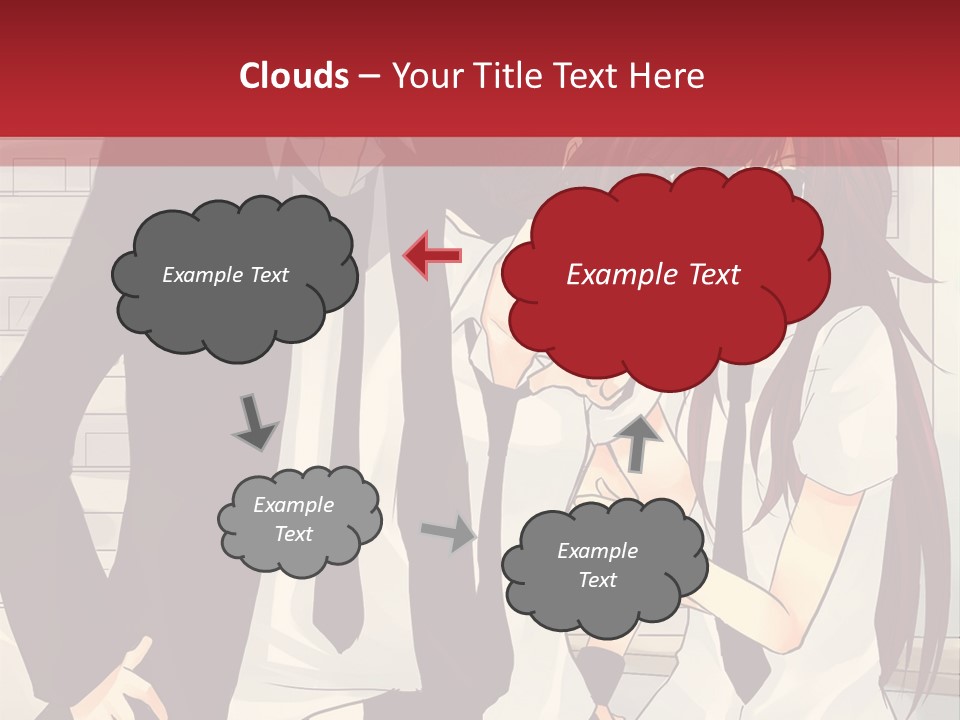 A Couple Of People Standing Next To Each Other PowerPoint Template