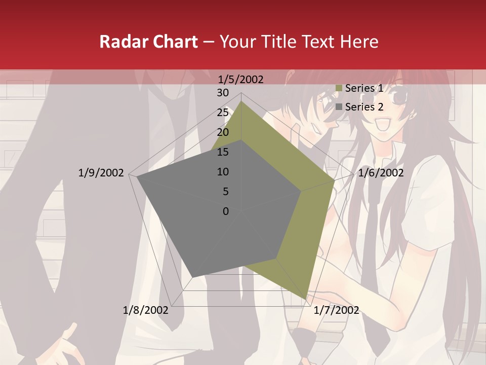 A Couple Of People Standing Next To Each Other PowerPoint Template