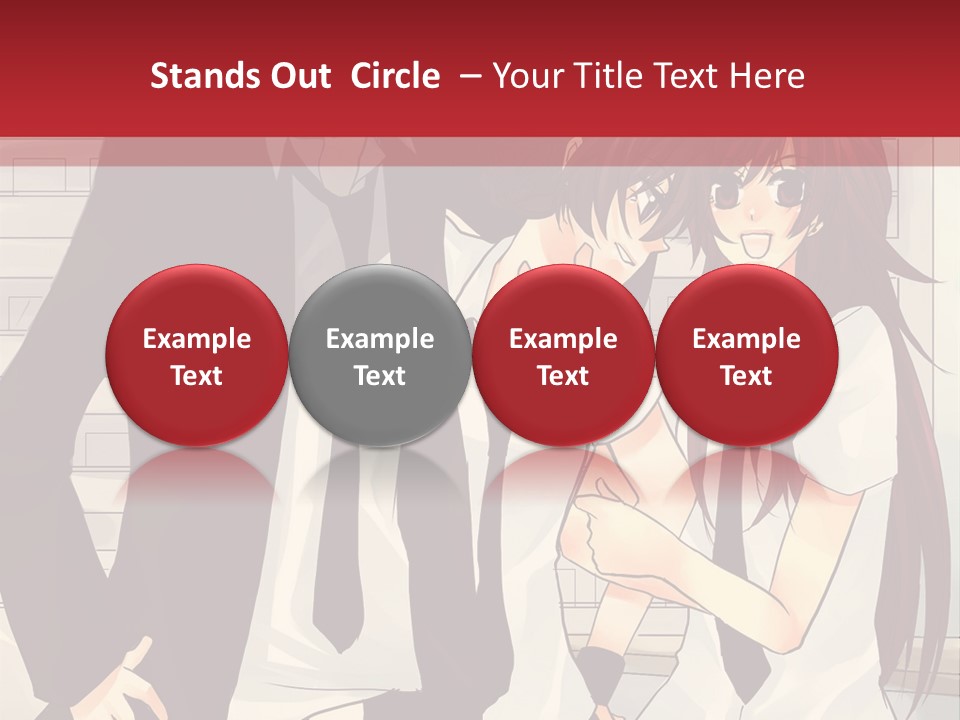 A Couple Of People Standing Next To Each Other PowerPoint Template