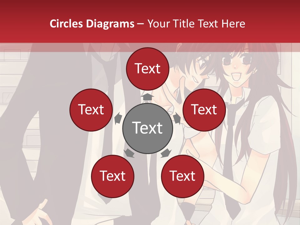 A Couple Of People Standing Next To Each Other PowerPoint Template