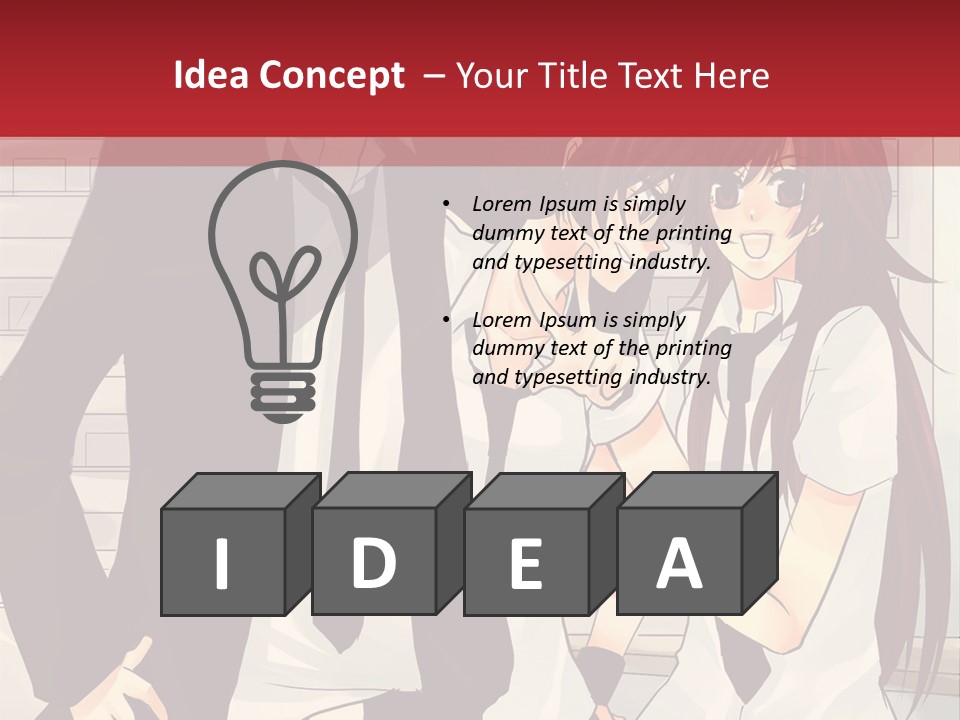 A Couple Of People Standing Next To Each Other PowerPoint Template