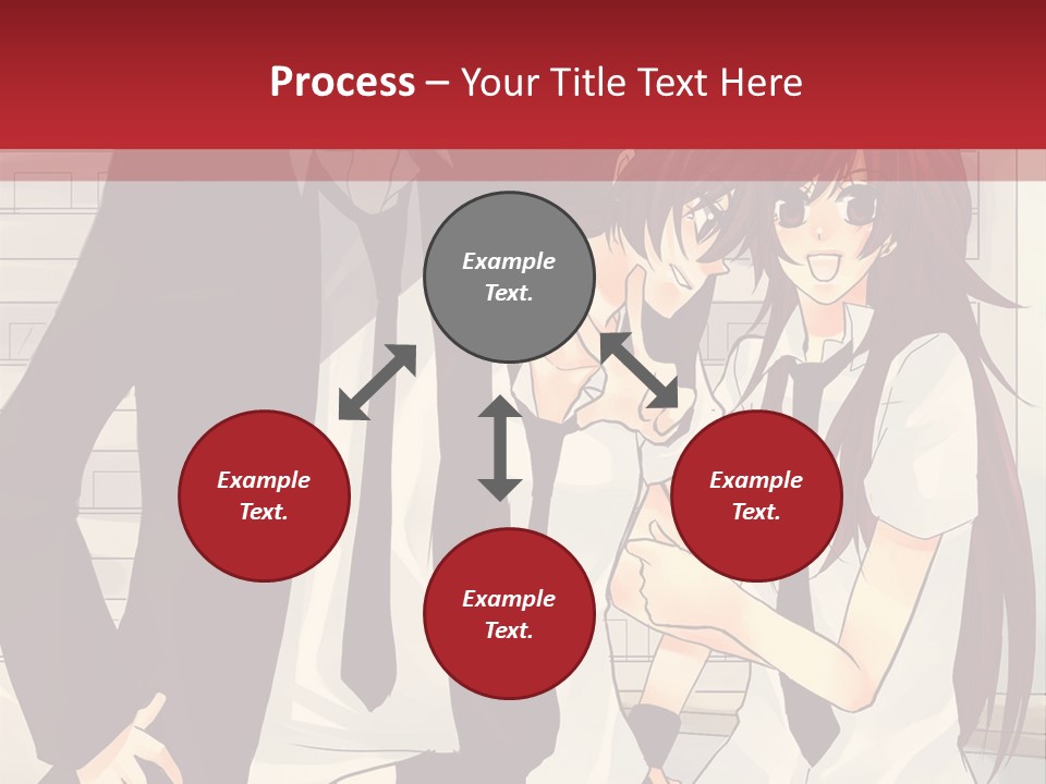 A Couple Of People Standing Next To Each Other PowerPoint Template