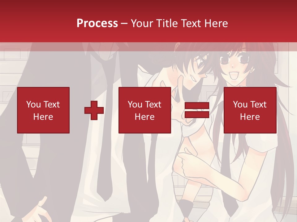 A Couple Of People Standing Next To Each Other PowerPoint Template
