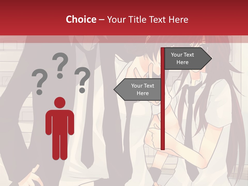 A Couple Of People Standing Next To Each Other PowerPoint Template