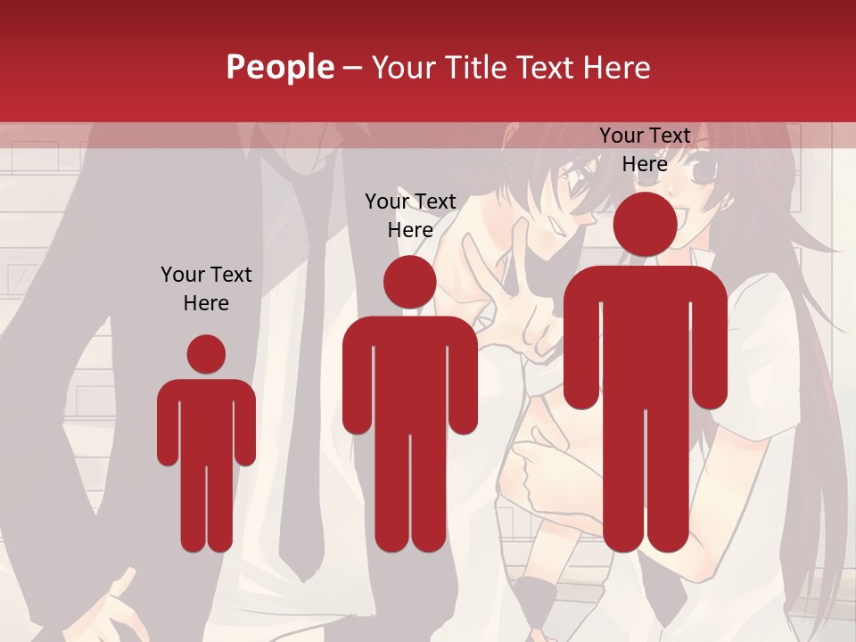 A Couple Of People Standing Next To Each Other PowerPoint Template