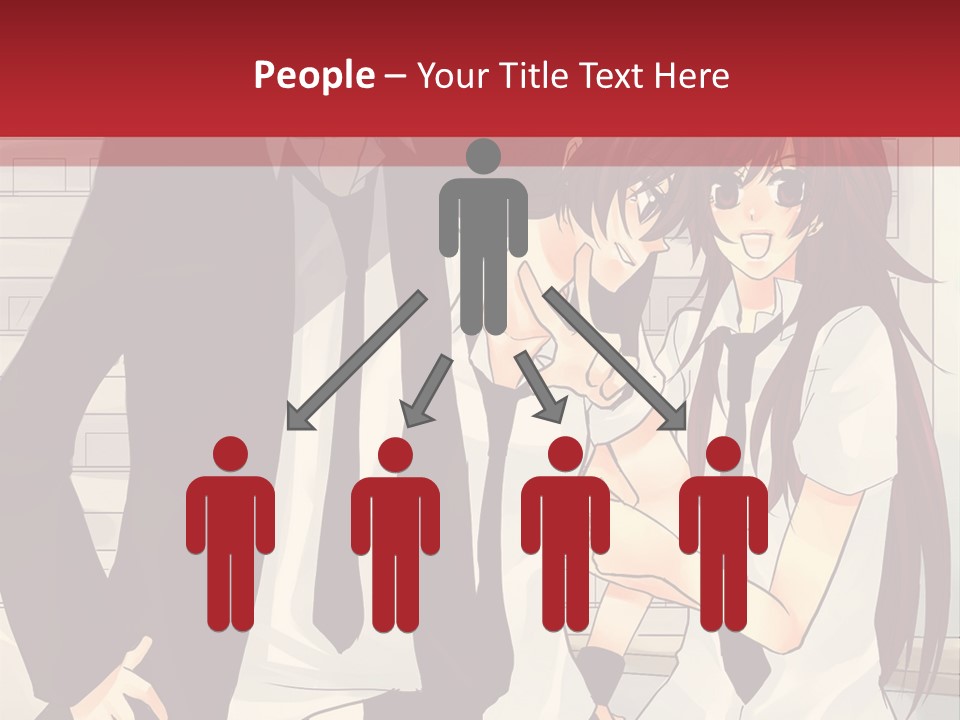 A Couple Of People Standing Next To Each Other PowerPoint Template