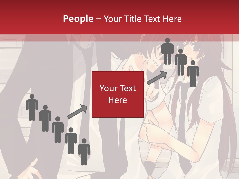 A Couple Of People Standing Next To Each Other PowerPoint Template