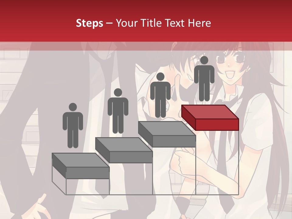 A Couple Of People Standing Next To Each Other PowerPoint Template