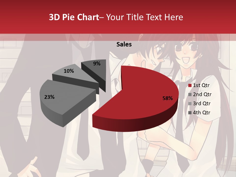 A Couple Of People Standing Next To Each Other PowerPoint Template