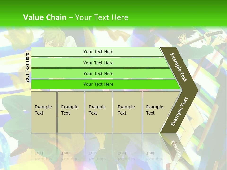 A Group Of People Walking Down A Street At Night PowerPoint Template