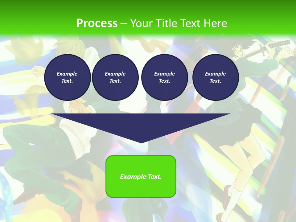 A Group Of People Walking Down A Street At Night PowerPoint Template