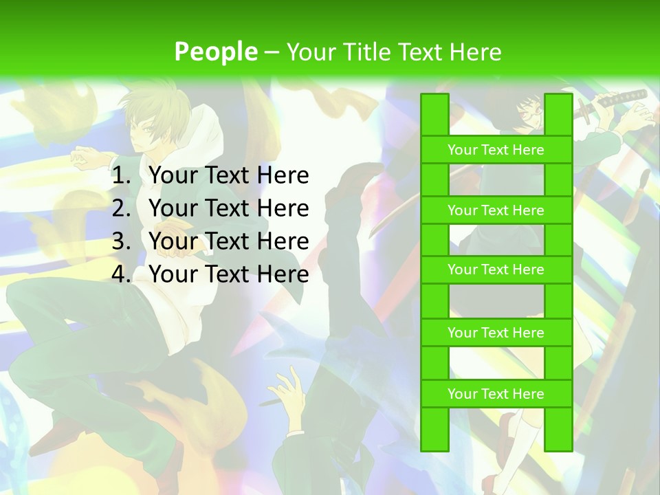 A Group Of People Walking Down A Street At Night PowerPoint Template