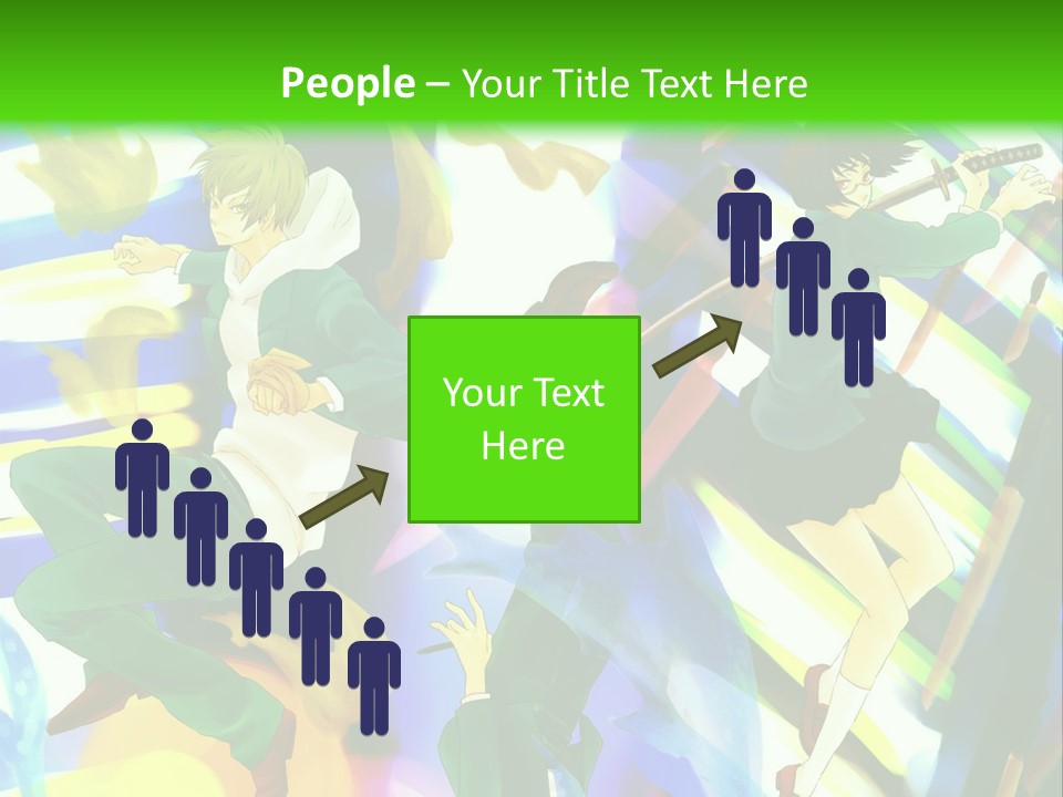 A Group Of People Walking Down A Street At Night PowerPoint Template