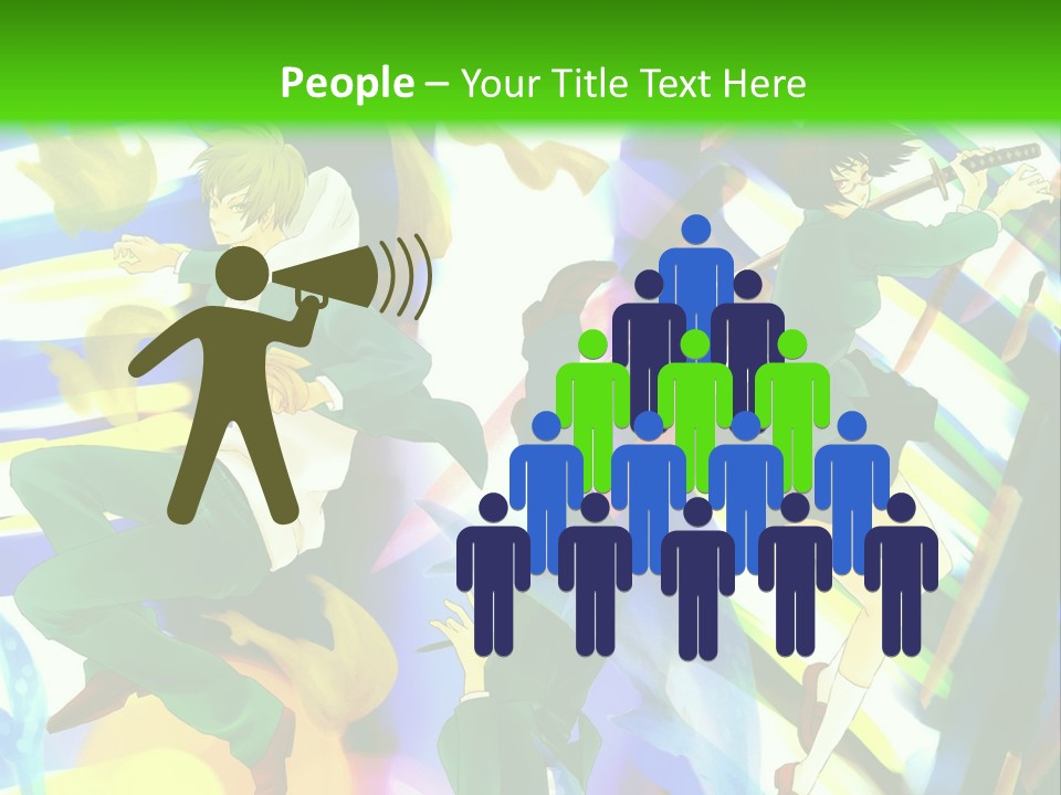 A Group Of People Walking Down A Street At Night PowerPoint Template