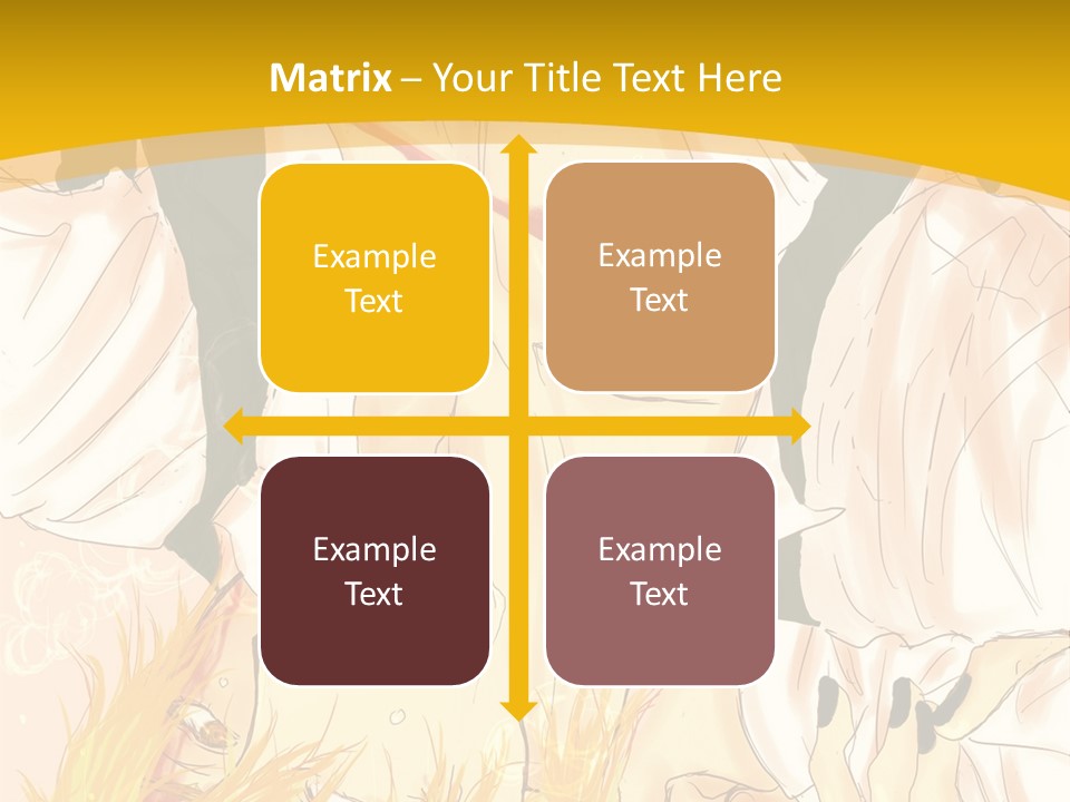 A Woman Laying On Her Stomach With A Yellow Background PowerPoint Template