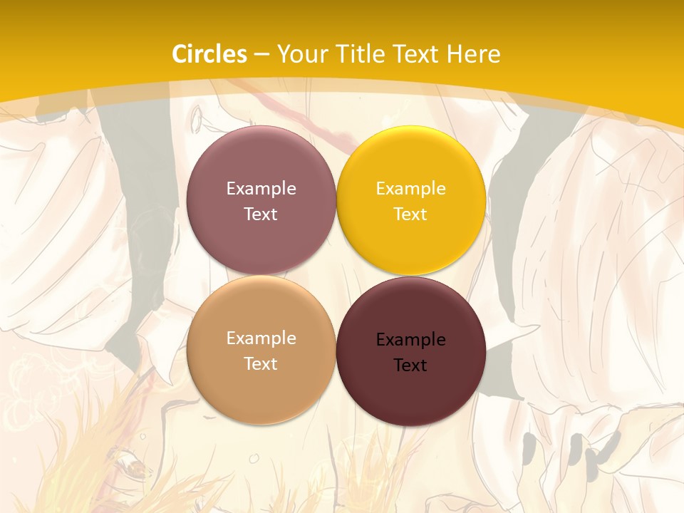 A Woman Laying On Her Stomach With A Yellow Background PowerPoint Template