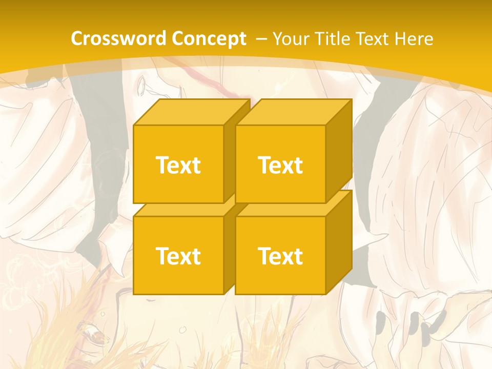 A Woman Laying On Her Stomach With A Yellow Background PowerPoint Template