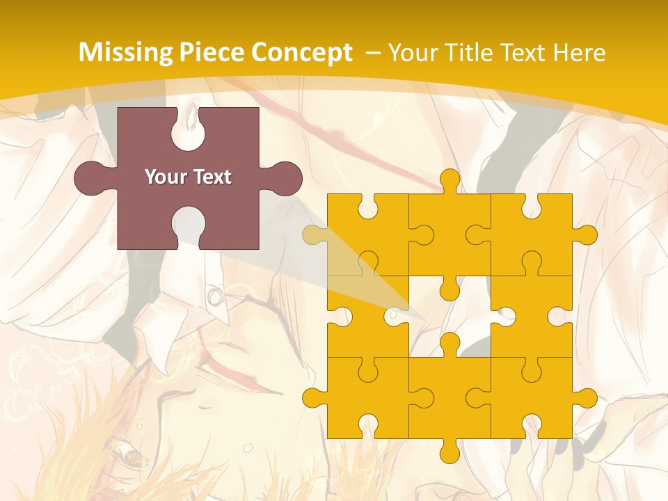 A Woman Laying On Her Stomach With A Yellow Background PowerPoint Template