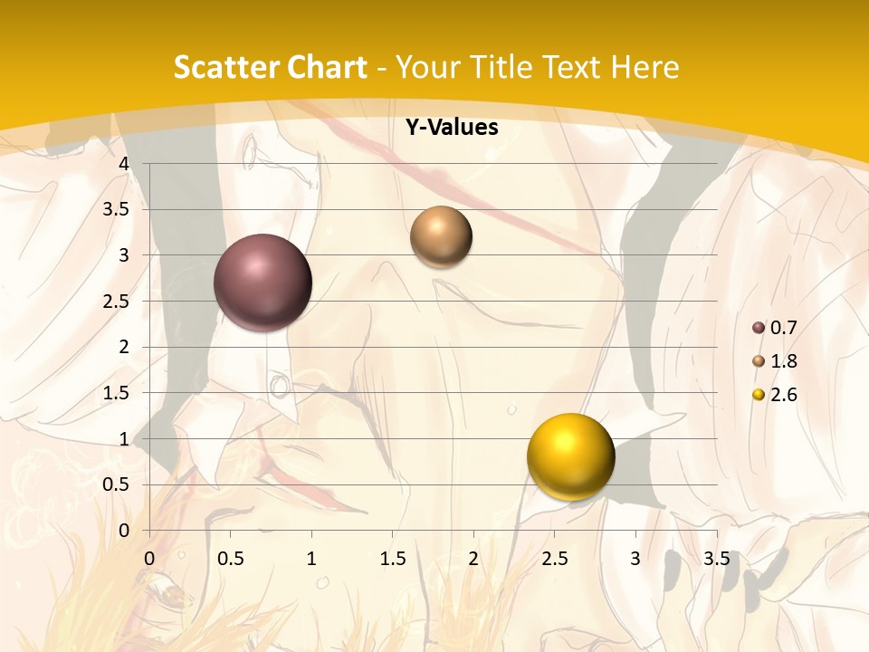 A Woman Laying On Her Stomach With A Yellow Background PowerPoint Template