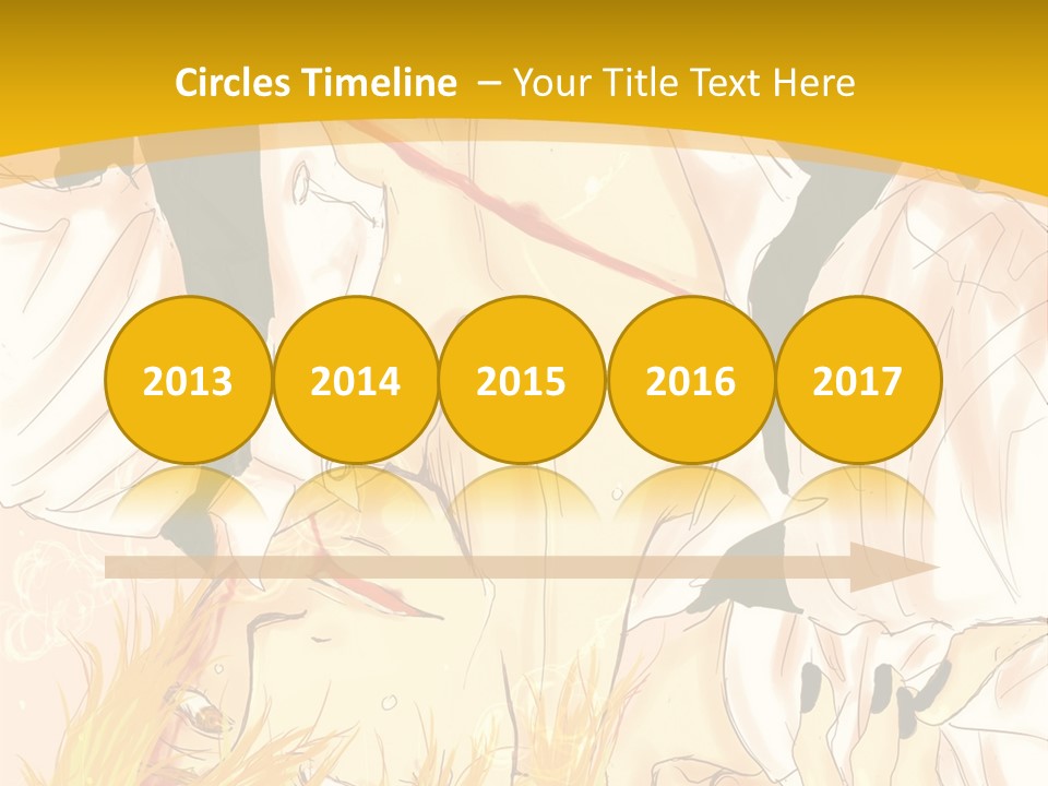 A Woman Laying On Her Stomach With A Yellow Background PowerPoint Template