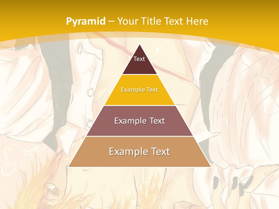 A Woman Laying On Her Stomach With A Yellow Background PowerPoint Template