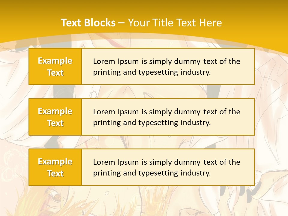 A Woman Laying On Her Stomach With A Yellow Background PowerPoint Template