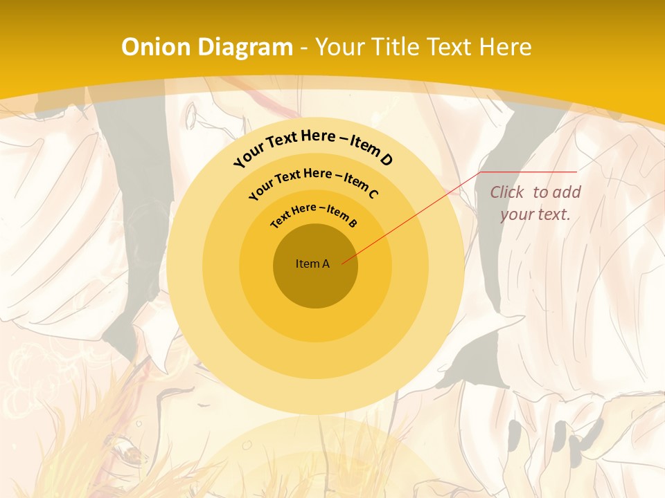 A Woman Laying On Her Stomach With A Yellow Background PowerPoint Template