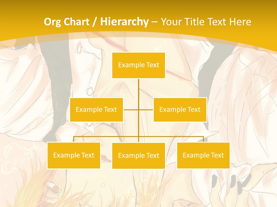 A Woman Laying On Her Stomach With A Yellow Background PowerPoint Template