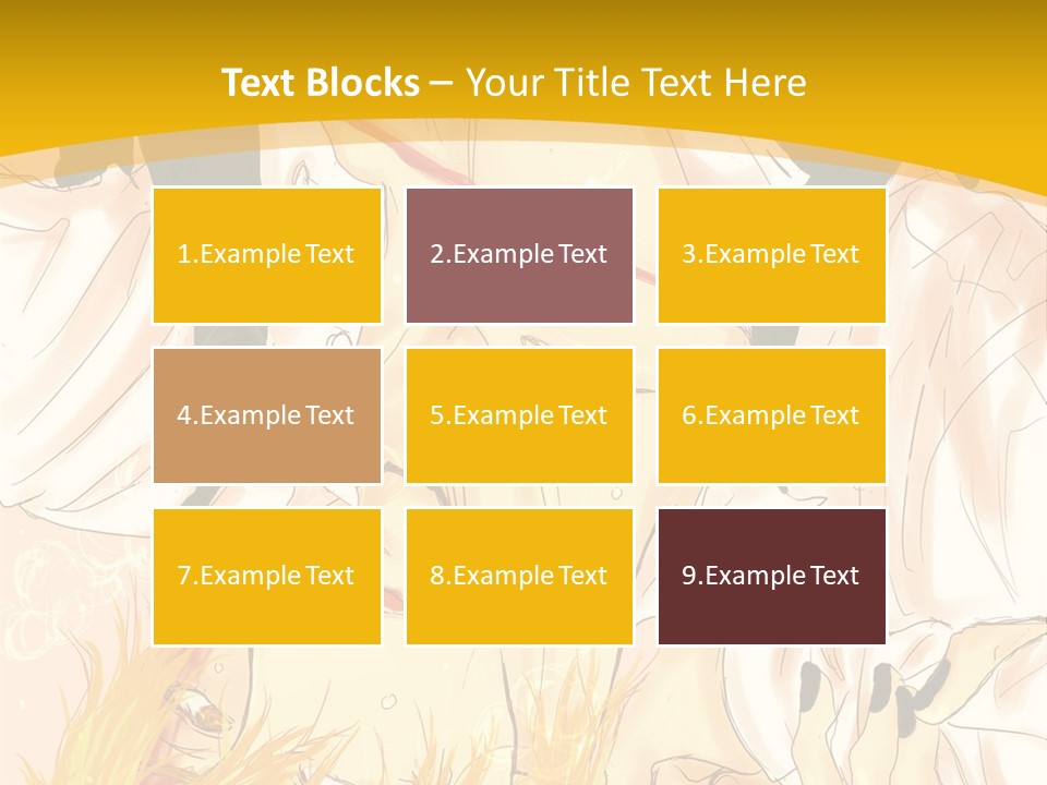 A Woman Laying On Her Stomach With A Yellow Background PowerPoint Template