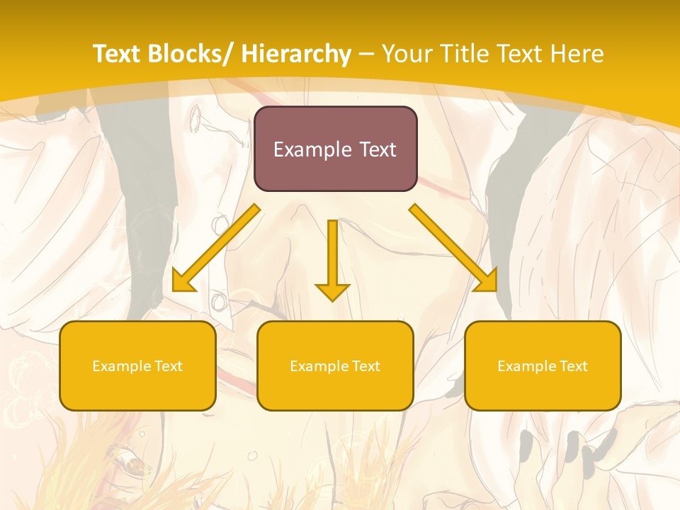 A Woman Laying On Her Stomach With A Yellow Background PowerPoint Template