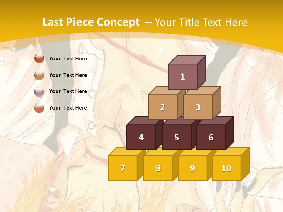 A Woman Laying On Her Stomach With A Yellow Background PowerPoint Template