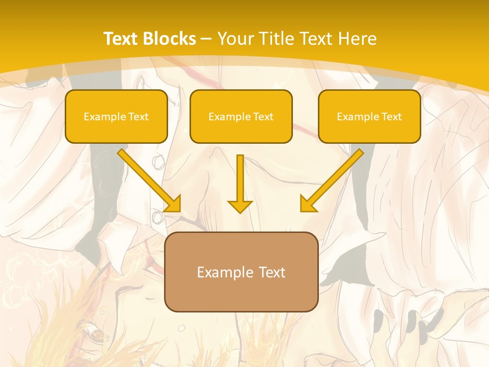 A Woman Laying On Her Stomach With A Yellow Background PowerPoint Template