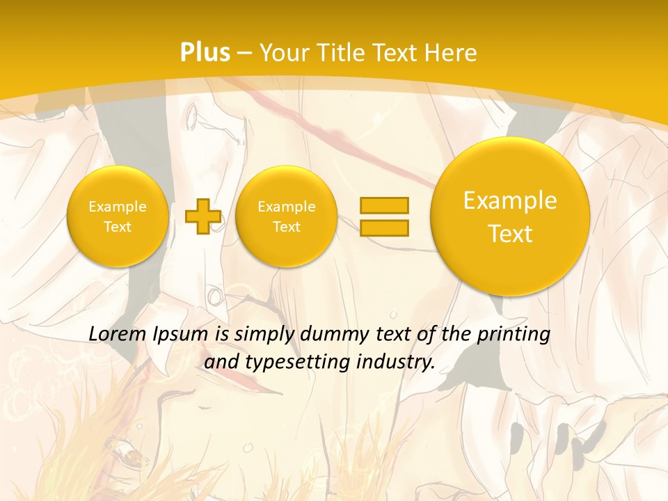 A Woman Laying On Her Stomach With A Yellow Background PowerPoint Template