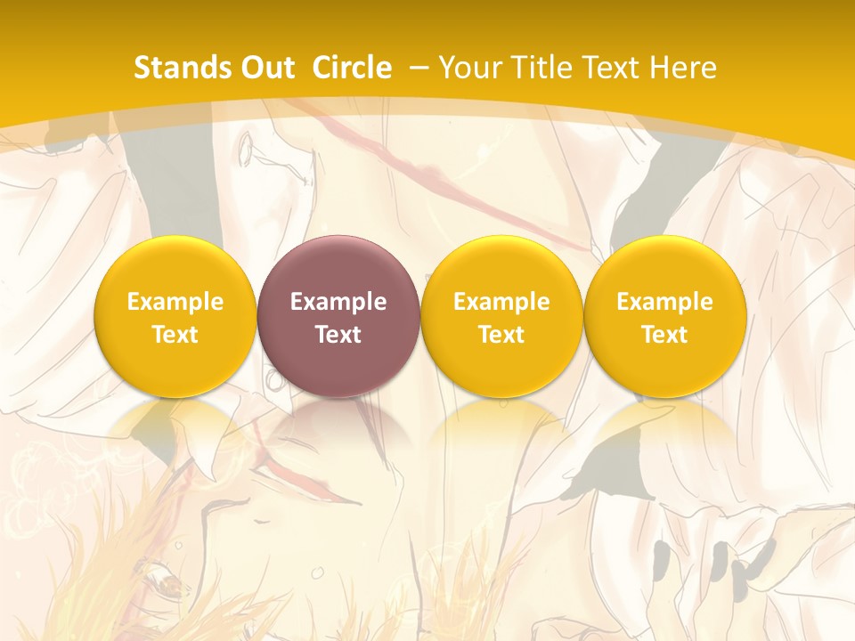 A Woman Laying On Her Stomach With A Yellow Background PowerPoint Template