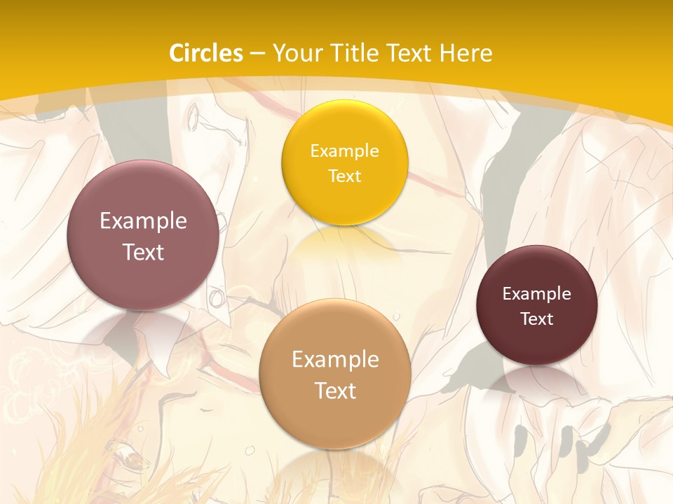 A Woman Laying On Her Stomach With A Yellow Background PowerPoint Template