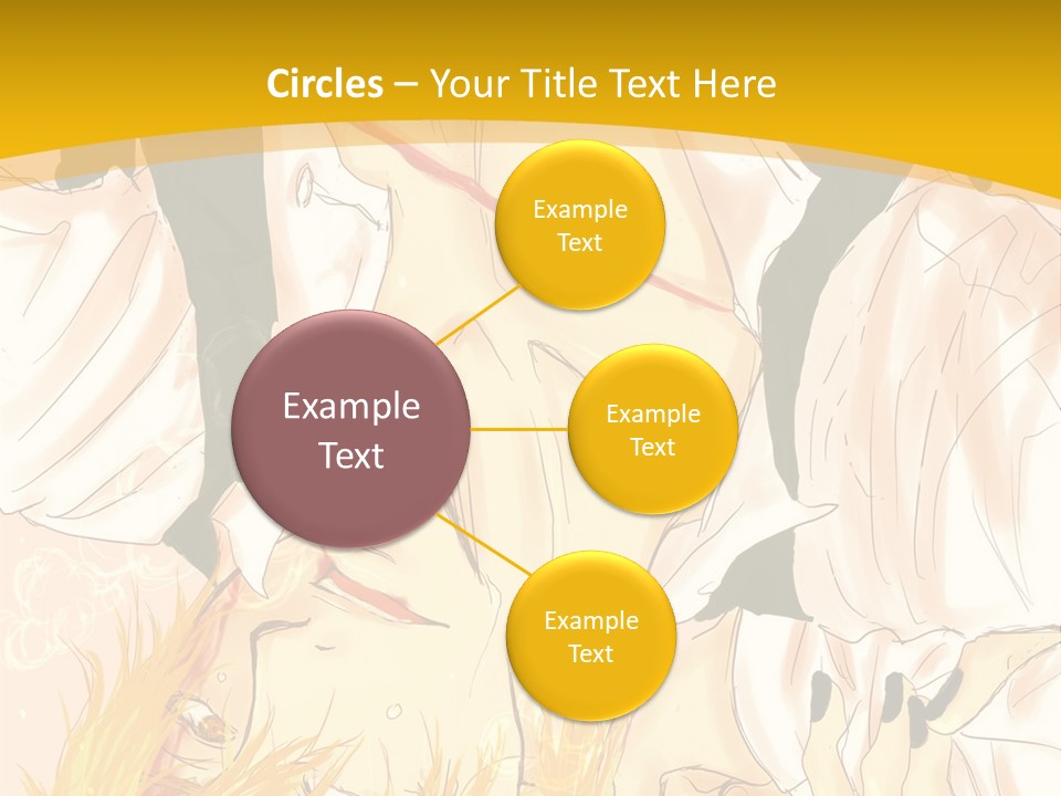 A Woman Laying On Her Stomach With A Yellow Background PowerPoint Template