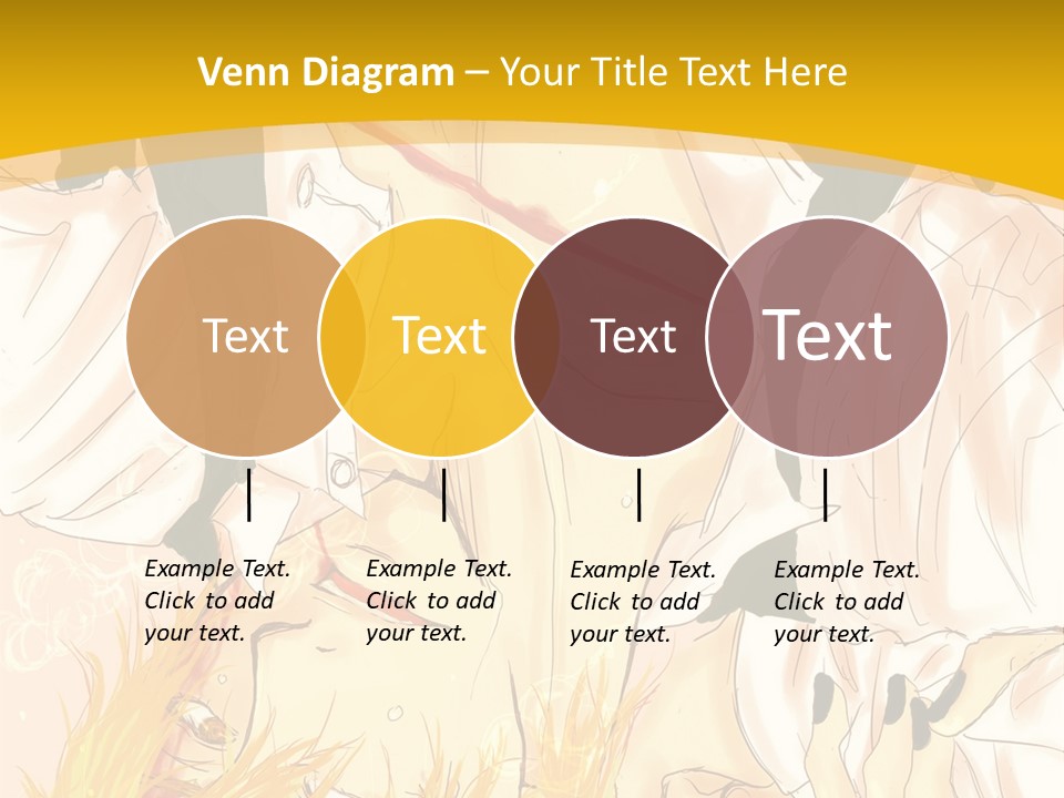 A Woman Laying On Her Stomach With A Yellow Background PowerPoint Template