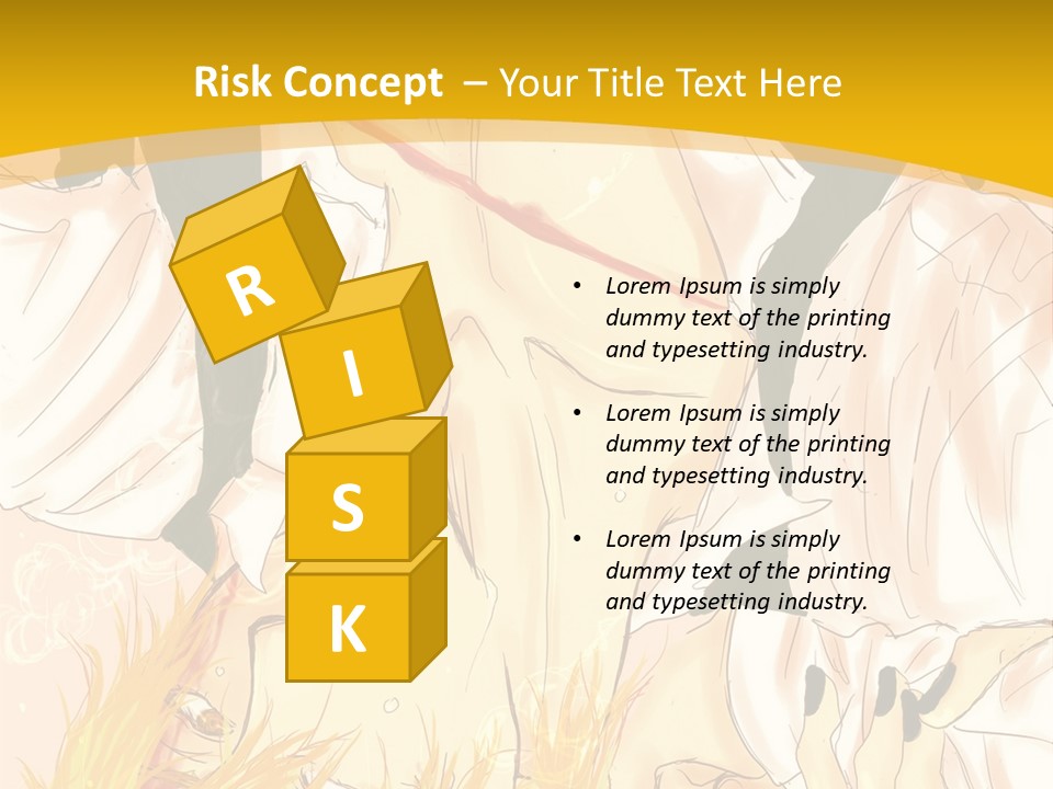 A Woman Laying On Her Stomach With A Yellow Background PowerPoint Template