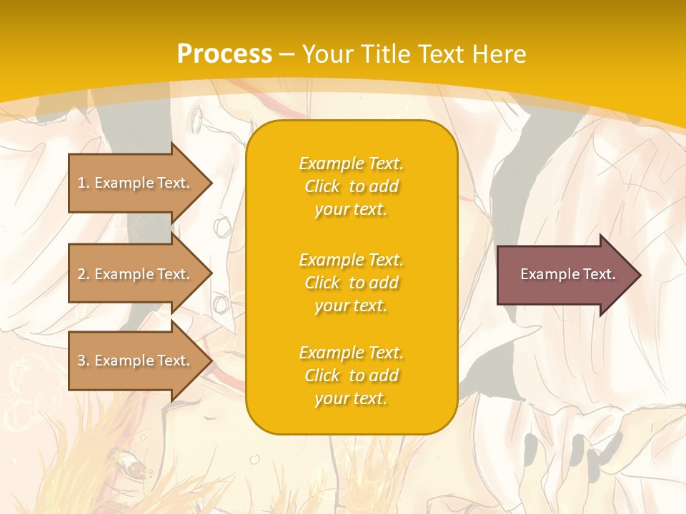 A Woman Laying On Her Stomach With A Yellow Background PowerPoint Template