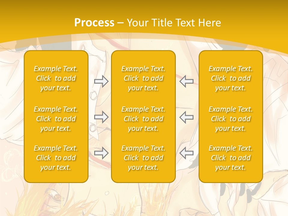 A Woman Laying On Her Stomach With A Yellow Background PowerPoint Template