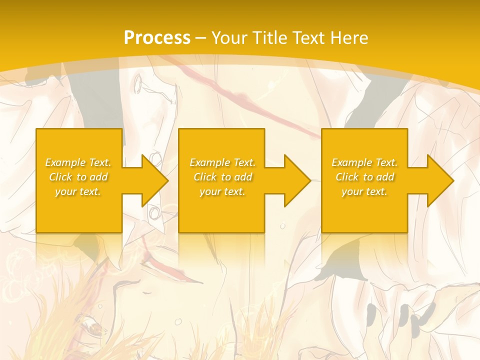 A Woman Laying On Her Stomach With A Yellow Background PowerPoint Template