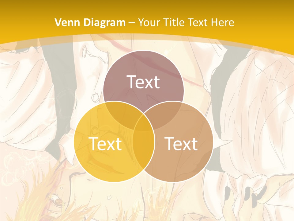 A Woman Laying On Her Stomach With A Yellow Background PowerPoint Template